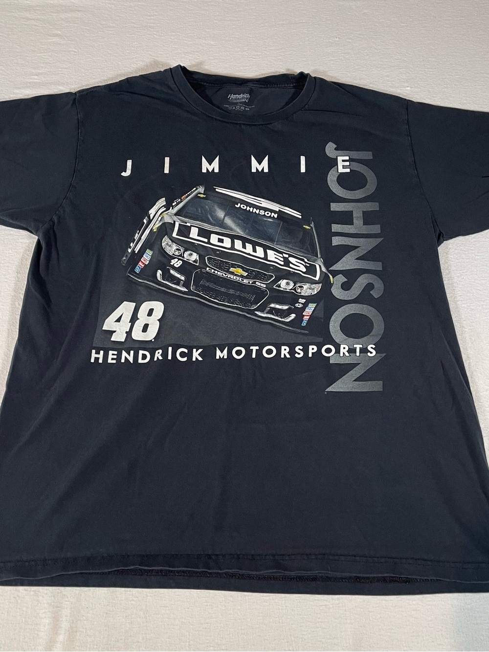 Jimmie Johnson Lowe's Hendrick Motorsports Black Short Sleeve Graphic Tee